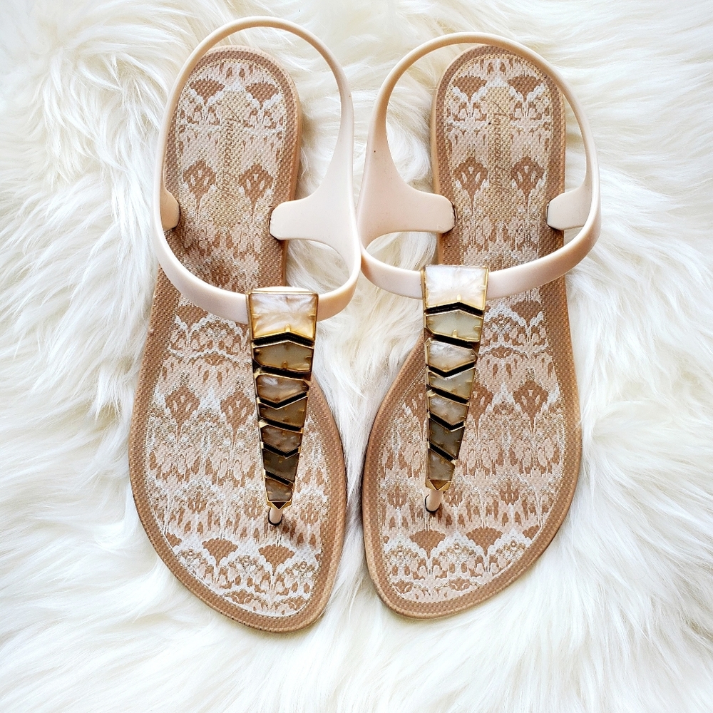 American Eagle Jelly Thong Sandals
